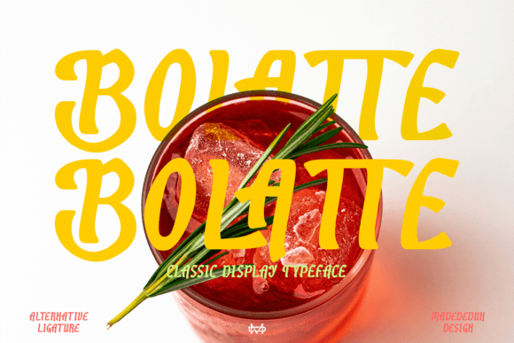 Bolatte Font Review: A Quirky Display for Creative Projects
