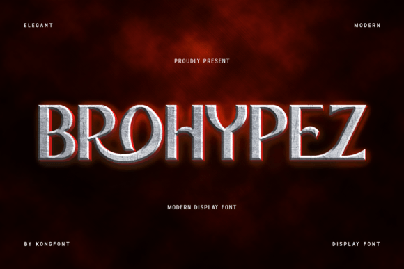 Brohypez: A Bold Display Font for Makers