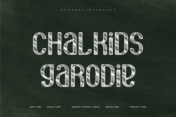 Chalkids Garodie Font for Creative Brands