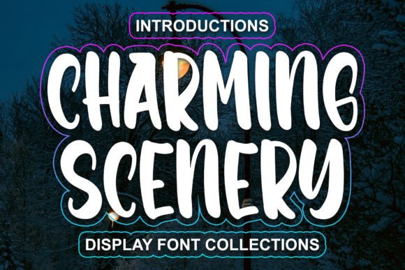 Charming Scenery Font for Creative Design
