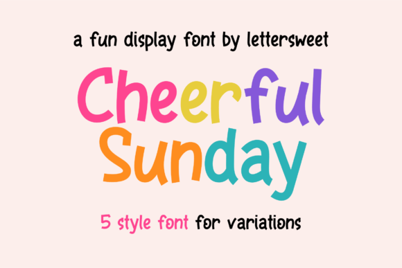 Cheerful Sunday: A Whimsical Display Font for Branding