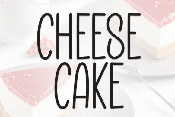 Cheese Cake Font for Creative Campaigns