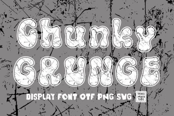 Chunky Grunge: The Vintage Typeface for Bold Branding
