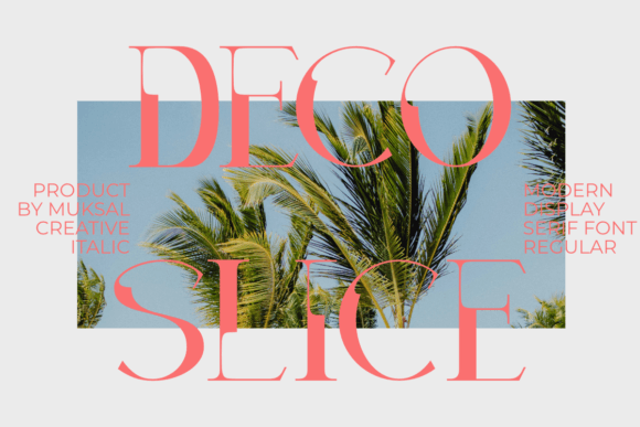 Decoslice: The Modern Display Font for Bold Campaigns