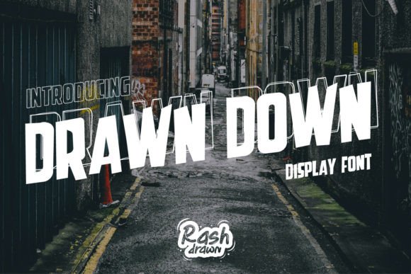 Drawn Down: The Bold Display Font for Scroll-Stopping Marketing