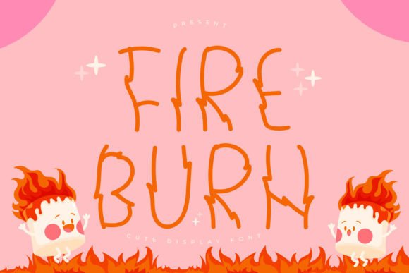 Fire Burn Font for Creative Brands