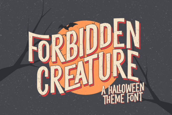 Forbidden Creature Font for Creative Projects