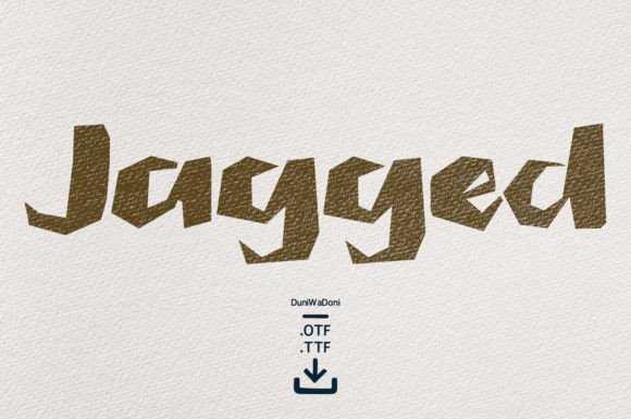 Jagged Font for Business Branding
