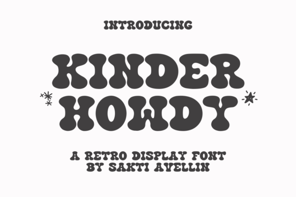 Kinder Howdy Font: Retro Style for Modern Design