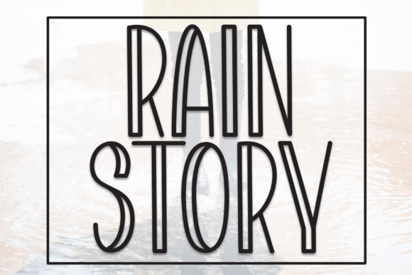 Rain Story: The Casual Display Font for Social Media