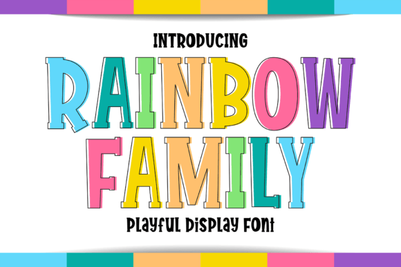 Rainbow Family Font for Elegant Business Branding