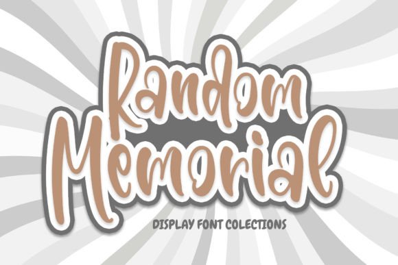 Random Memorial Font for Creative Design