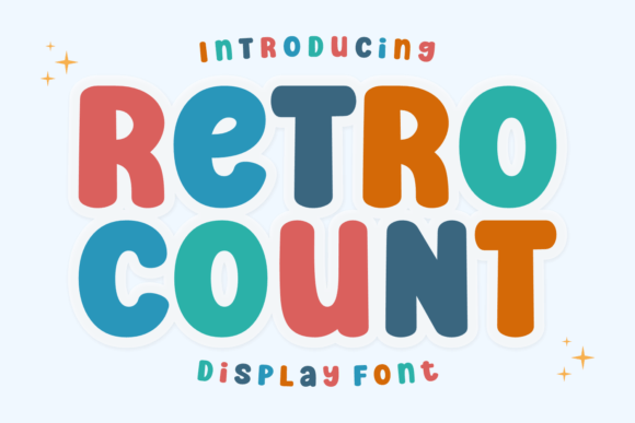 Retro Count: A Bold Display Font for Modern Web Design