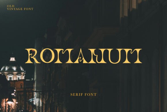 Romanum: A Modern Serif Typeface for Elegant Editorial Design