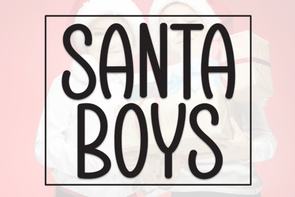 Santa Boys Font for Festive Design