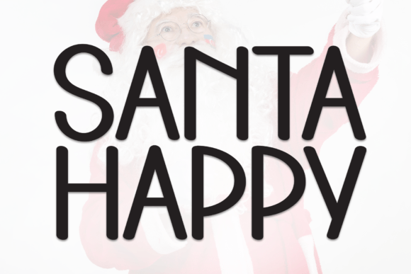 Santa Happy Font for Creative Campaigns