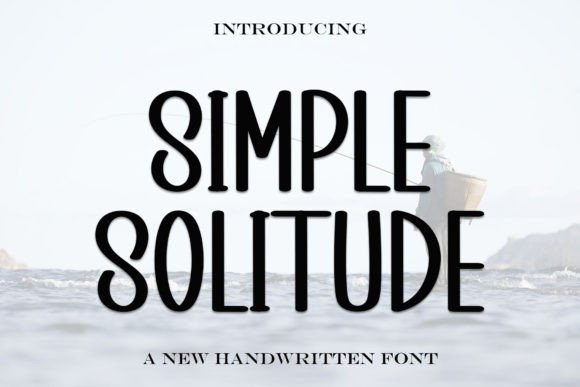 Simple Solitude Font for Festive Branding