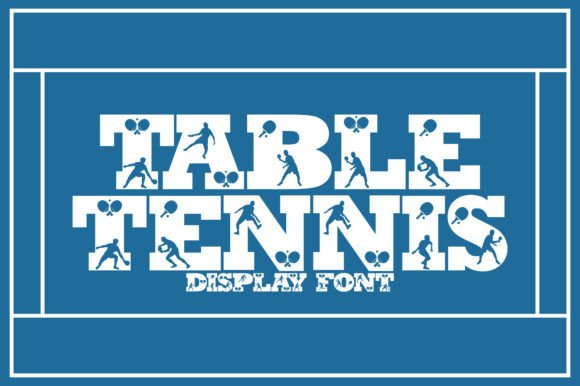Table Tennis Font for Creative Design