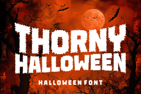 Thorny Halloween Font for Creative Projects