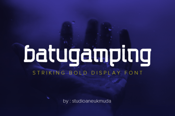 Using Batugamping Display Font for Bold Brand Identity