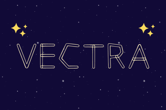 Vectra: A Playful Display Font for Retro Editorial Design