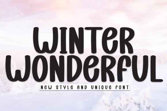 Winter Wonderful Font for Creative Projects